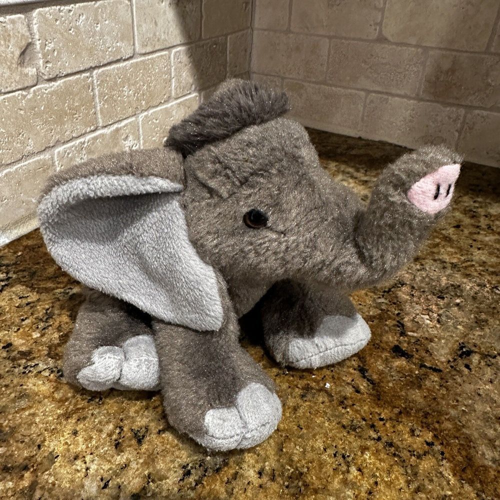 Wild Republic Elephant Baby Plush Stuffed Animal Cuddlekins Gray Soft‎ Size 12"